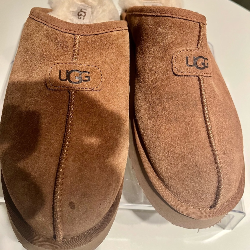 UGG Tan Suede Discoquette slide slipper sz. 11